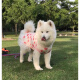 宠物大狗衣服中大型犬透气防掉毛防晒网纱萨摩金毛夏季薄款背心裙 粉色樱桃(不退不换) 110码(胸围9756-70斤左右)
