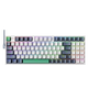 MACHENIKE K500 wired mechanical keyboard gaming keyboard laptop desktop keyboard 94 keycap red axis RGB PBT white