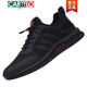 Katile Krokodilschuhe Herren -Herbst -Sportschuhe 2025 Neues Mesh Herren -Trendschuhe plus Samt warme Baumwollschuhe Winter lässiger Männerschuhe All Black Leder 9852 38