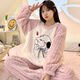PAJAMAS PEI SHIYAN POUR FEMMES CORAL VELVET HIVER 2024 NOUVEAUX filles de flanelle épaissies Big Children's Child's Warm Set peut être porté à l'extérieur de xx4873 / c Ensemble de flanelle épaissie en peluche xl 170cm115-130jin [Jin est égal à 0,5 kg]