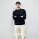 Sanheer Winter Bi High-End-Pullover Deutsch Yangtze Warm Wolle Dicke Stil Herren-Hälfte-Turck-Strickjacke DAZ687 Karamellfarbe 48/m