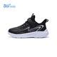361 Children's Cotton Shoes 2025 Winter Light Cushioning Plus Velvet Warm Sports Running Shoes for Men, Women, Small, Medium and Large Children Black 35
