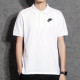 耐克（NIKE）短袖男装2025夏季新款运动服时尚透气POLO衫翻领T恤FN3895-063 FN3895-100白色刺绣小标 S