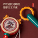 Beimuhui Baby Rassle kann mit Musik mit Musik 0-6-9 Monaten gebissen werden Neugeborene Baby Handdrum Kinderrasseln [Nationaler Trend] Bronze Cyan [Musikrassel] Einzelproduktbatterie