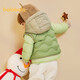 Balabala Kinderkleidung Baby Down Jacke warme Babyjacke Kinder Winter zweiteiler süßer Jungen und Mädchen Militär grün 40610 90 Mantelfüllung 30g + Weste Füllung 18G
