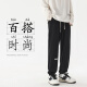 Pantalones de primavera y otoño de jeanswest pantalones sueltos de hombres pantalones casuales de verano niños pantalones deportivos negros pantalones de moda de la marca de moda gris ss6189 l