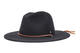 BRIXTON Men's Wool Felt Wide Brim Fedora Hat Adjustable All-Season Outdoor Leisure Black Large