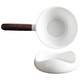 Shangyanfang mutton-fat jade porcelain tea leakage tea filter tea partition white porcelain tea fair cup integrated filter tea set accessories tea filter 1 side handle anti-scalding filter set
