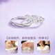 Chinese gold wisteria couple ring girl topaz pure silver ring girl birthday gift girlfriend wife wedding anniversary pure silver wisteria ring Jingsuda