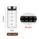 Baijie high borosilicate glass seasoning jar storage box seasoning jar barbecue powder kitchen seasoning bottle MSG salt bottle set with scale free sticker single piece 200ml