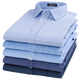 Camisa Gy Yager Camisa blanca de manga larga para hombres Casco de trabajo suelto de trabajo suelto gratis