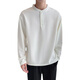 AX Armani Henry Collar White Sweatshirt Men's Spring and Autumn Texture Autumn Top Light Mature Style Long Sleeve T-shirt gam-6438 Stand Collar Long Sleeve Sweatshirt Desert Color M Weight 120Jin Jin is equal to within 0.5 kg