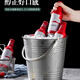 NUOLIKES thickened stainless steel ice bucket filled with ice cubes, bar champagne bucket, commercial KTV special ice bucket, beer and red wine bucket 2.5 liters (diameter 17.4CM, height 15.9CM)
