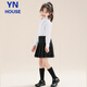 Yinuofang children's shirt white long-sleeved shirt Children's Day performance clothing bottoming shirt girls' shirt chorus T-shirt