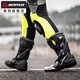 SCOYCO Cycling Boots Cycling Shoes Motorcycle Racing Shoes Wear-Resistant Anti-Slip Protection Anti-Fall Motorcycle Cycling Boots Motorcycle Shoes Men MR003 (Xuanwu Black) R3 CE Strong Protection 39