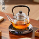 Gaoming glass teapot high temperature resistant thickened handle teapot open flame thickened electric ceramic stove special kettle set Mingxiang teapot + Hengpeng stove