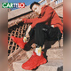 
CARTELO 2024 new national trend 24-year-old zodiac year sneakers for men's full red Dragon Year limited casual dad shoes New Year 9888-1 red Dragon Year limited 36