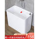 Balcony ceramic mop sink bathroom floor basin large mop pool floor-standing household small mop pool basin 114 space saving model + wall-mounted faucet length 45 bottom +