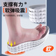 足印部落劳保鞋专用鞋垫男运动减震踩屎感软弹站久不累军训防脚痛夏季防臭 2双装-灰色】软弹减震 3940码
