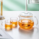 Xin Shangming teapot glass teapot tea water separation high temperature resistant teapot black tea ceremony cup kung fu teapot tea set tea drinking pot 550ml