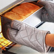 Anti-scalding heat-insulating gloves kitchen thickened oven microwave oven high-temperature household baking set 2 pairs packed five-layer thickened large silver