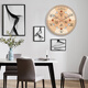 Pangdonglai quality Ziwu Liuzhu clock twelve hour hanging watch beauty salon wall clock living room health center clinic light A698 rose gold 20cm 8 inches (diameter) small