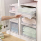 Storage cabinet drawer wardrobe plastic clothes storage cabinet storage cabinet baby combination multi-layer finishing cabinet thickened export Nordic meter 47 deep 3923 four packing bottom
