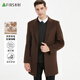 Shanshan Woolen Coat Men's Mid-Length Autumn and Winter New Business Casual Windbreaker Workwear Top Woolen Coat Men