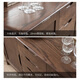Womu sideboard American solid wood cupboard new Chinese restaurant cabinet modern sideboard restaurant storage cabinet sideboard (walnut color) [FS-1105]