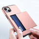Convient pour l'iPhone 15 peut contenir la coque obstruée et le portefeuille Apple à l'épreuve de la chute 14 Pro MAX TYPE XR CARTE 15 ULTRA CARD SAG BACK CARTRE SGP CARTE - Black iPhone 14
