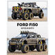 
Large Ford Raptor alloy car model off-road vehicle pickup truck boy children's simulation car toy truck Large Wuling six-wheel pickup truck - orange jeep