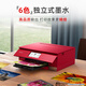 Canon TS8380T-Red inalámbrico color ininterrato ininterrumpido Photo multifunción todo en uno (imprimir/copiar/escanear/tarea/foto automática de estudiantes de doble cara)