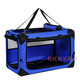 Car Dog Cage Trunk Large Dog Car Cat Cage Dog Cage Medium and Large Dog Pet Tent Portable Folding Royal Blue 116.5*77*77120Jin Jin equals 0.5kg Family Pack