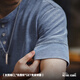 Maden Workwear American Retro Og Strick Denim Henry Shirt Ami Kaji alter harter Kerl kurzärmeligte T-Shirt Herren Sommer Indigo (gewaschen blau) m
