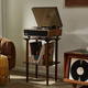 ARKROCKETHuygens Huygens Bluetooth vinyl record player retro LP record player gramophone record player audio living room ornaments birthday gift walnut grain color moving magnetic cartridge walnut color + walnut color stand