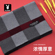Playboy scarf men's autumn and winter outdoor warm and cold scarf thickened men's birthday gift for husband and father gift box