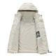 Jeanswest Spring and Autumn Outdoor Charge Jacket Men and Women Removable Windproof Waterproof Couple Mountaineering Clothing Fashion Brand Color Bundle Jacket 6196 White XS (90-100Jin [Jin equals 0.5 kg])