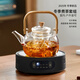 YIHUTEA tea kettle electric ceramic stove tea kettle kettle tea stove health kettle set tea kettle thickened Kung Fu tea set 1500w automatic power off ceramic stove + tea kettle 1L