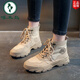 
Woodpecker 2025 new autumn and winter thick-soled casual Martin boots for women's internet celebrity student desert boots British style short boots trend Khaki 37