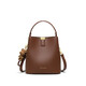 viney cowhide bag women's bag brand bucket bag light luxury one-shoulder crossbody bag birthday Chinese Valentine's Day gift for girlfriend