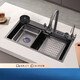 Hansgrohe T6 кухонная раковина набор цифровой дисплея из нержавеющей стали посудомоечной машины.