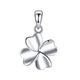 The most decorated Pt950 platinum necklace for women, glossy silver four-leaf clover pendant, K gold plain silver clavicle chain, birthday gift for women, diamond-encrusted platinum version (single pendant does not include chain) S999