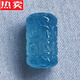 SNQP天然海蓝宝回纹珠桶珠 海蓝宝石路路通手串吊坠 diy饰品礼物 hh695