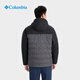 Columbia Outdoor 25th Autumn and Winter New Men's Seamless Hot Pressed Gold Dot Waterproof 650 Duck Down Jacket XE4190 023 City Gray and Shark Black XL (185/104A)