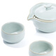 Yaci Ru Kiln Tea Set Travel Set Teapot Teacup Ceramic One Pot Two Cups Three-piece Set Ru Ci Yin Nian Set
