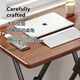 Warner new folding computer desk home learning simple desk office portable small table bgz811 walnut color 60*40