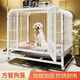 Jiamen JIAMEN (JIAMEN) Dog Cage Medium Dog Small Dog House Large Indoor Bathroom Shiba Inu Corgi Kennel Pet Dog Fence Black Dog House and Other 6-piece Set Reinforced Square Tube 78*54*70 (25 Jin Jin is equal to 0.5 kg)