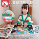 Miaowaer Magnetic Photo Frame Puzzle Großes Flachpuzzle für Kinder über 3-6 Jahre alt, magnetisches Magnetauto-Puzzlespielzeug [Hochwertiger Vollsatz] Voller Satz von 9 Bildern + 3 Bodenrahmen