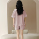 Modal Ice Silk Pyjamas für Frauen für Sommer dünne kurze Ärmel 2025 Neuer Sommer groß mit Brustpolstern für Outdoor -Verschleiß 09M16804 L