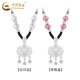 China Gold (CHINA GOLD) Blessing and Safe Lock Silver Necklace for Women 999 Pure Silver Longevity Lock Pendant Valentine's Day Birthday Gift for Girlfriend and Wife Jingsuda Blessing and Safe Lock White Agate